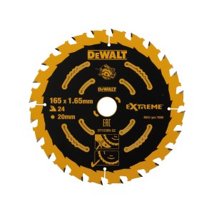 Griešanas disks DeWalt DT10397-QZ; 165x20 mm; T24/T40; 3 gab.