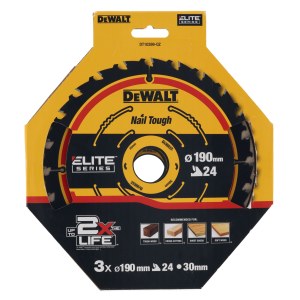 Griešanas disks kokam DeWalt; 190x1,65x30,0 mm; Z24; 18°