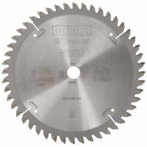 Пильный диск по дереву DeWalt; 184x2,6x16,0 mm; Z48; -5°