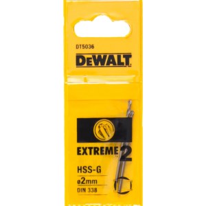 Сверло по металлу DeWalt Extreme2 HSS-G, DIN 338; 2x49 mm; 2 шт.