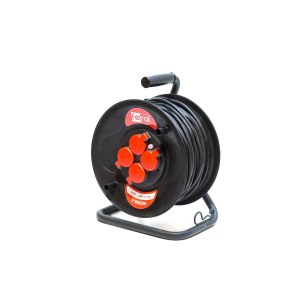 Pagarinātājs saritināms uz spoles Feirol 114018; 50 m; 3x1,5 mm² ārdarbiem