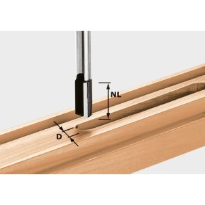Gropju frēze ar gala asmeņiem Festool; 25 mm; 20/60 mm