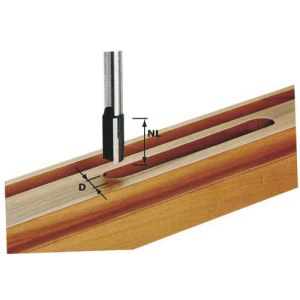 Gropju frēze ar gala asmeņiem Festool; 22 mm; 90 mm