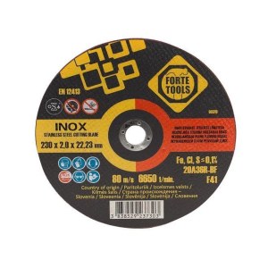 Abrazīvais griešanas disks Forte Tools 406430; 230x2x22,23 cm