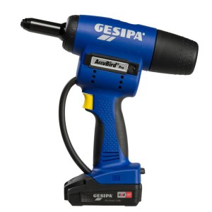 Kniedējamā ierīce (darbināma ar akumulatoru) Gesipa AccuBird PRO CAS; 18 V; 1x2,0 Ah akum.
