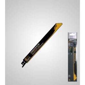 Zobenzāģa asmeņi GSON 6520 Tigerblade TiN Selection; 200x19x1,25 mm; 10 TPI; 5 gab.