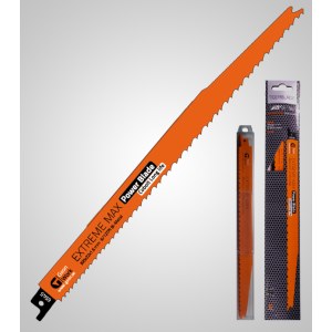Zobenzāģa asmeņi GSON Tigerblade Extreme Max; 300x22x1,6 mm; 6/12 TPI; 5 gab.