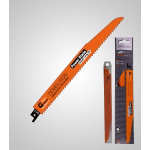 Zobenzāģa asmeņi GSON Tigerblade Demolition; 225x22x1,6 mm; 6 TPI; 5 gab.