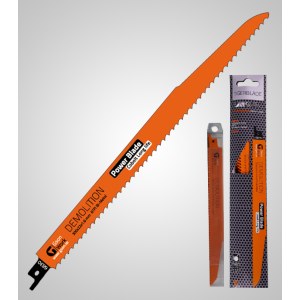 Zobenzāģa asmeņi GSON Tigerblade Demolition; 300x22x1,6 mm; 6 TPI; 5 gab.