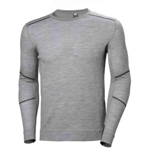Apakškrekls Helly Hansen Lifa Merino Crewneck; S; pelēki