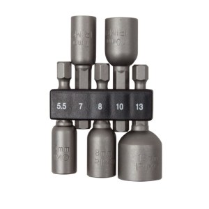 Uzgaļu komplekts Irimo; 1/4''; 5,5-13 mm; 5 gab.