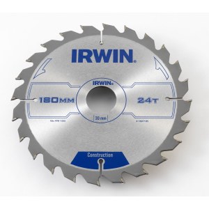 Пильный диск по дереву Irwin; 180x2,5x30,0 mm; Z24