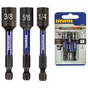 Magnētiska uzgriežņu galviņa Irwin IW6069120; 3 gab.
