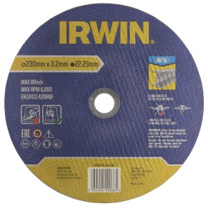 Abrazīvais griešanas disks Irwin IW8082143; 230x3,2 mm