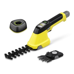 Dzīvžogu un zāles šķēres Karcher GSH 4-4 Plus Battery Set; 4 V; 1x2,5 Ah akum.