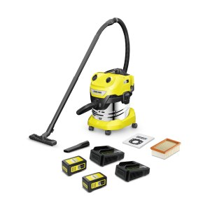 Sausās un mitrās tīrīšanas putekļsūcējs Karcher WD 4-18 S Dual Battery Set