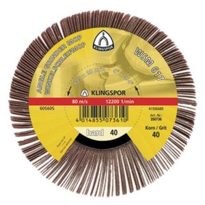 Loksnīšu slīpēšanas disks Klingspor 277017; 115x20 mm; G120; 2 gab.