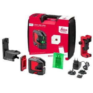 Krustveida lāzera nivelieris Leica Lino L2P5G; zaļš