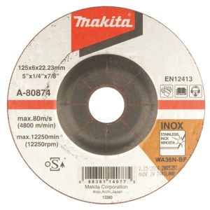 Шлифовальный диск Makita WA36N; 125x6 mm