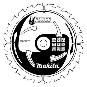 Пильный диск по дереву Makita MFORCE; 170x2x30,0 mm; Z24; 15°