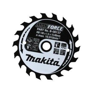 Пильный диск по дереву Makita MAKFORCE; 140x1x15,8 mm; Z18; 20°