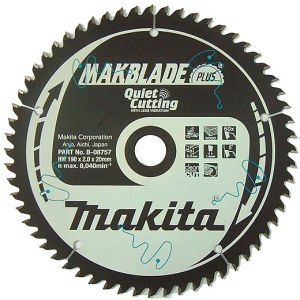 Пильный диск по дереву Makita MAKBLADE PLUS; 200x2,6x30,0 mm; Z60; 15°