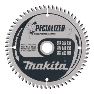 Пильный диск по ламинату  Makita B-56720-5; 165x2,0x20 mm; Z60; 5°; 5 шт.