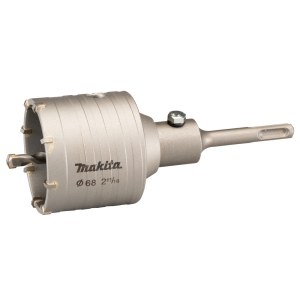Набор из сверлильных коронок и шестигранного хвостовика Makita D-74011; 68 mm; SDS-plus