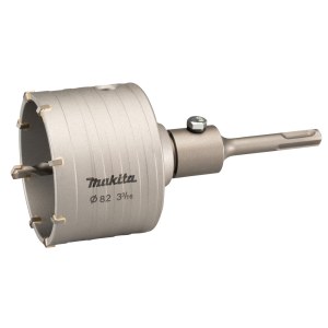Набор из сверлильных коронок и шестигранного хвостовика Makita D-74027; 82 mm; SDS-plus