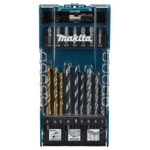 Urbju un skrūvgriežu uzgaļu komplekts Makita D-74887; 17 gab.