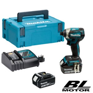 Triecienskrūvgriezis Makita DTD154RTJ; 18 V; 2x5,0 Ah akum.