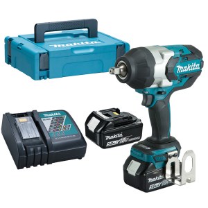 Ударный гайковерт Makita DTW1002RTJ; 18 V; 2x5,0 Ah аккум.