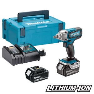 Ударный гайковерт Makita DTW190RFJ; 18 V; 2x3,0 Ah аккум.