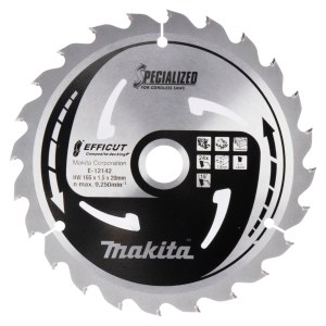 Отрезной диск Makita E-12142 TCT; 165x1,5x20 mm; T24; 15°