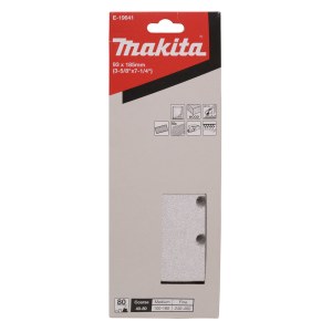 Шлифлисты для виброшлифмашин Makita E-19641; 93x185 mm; P80; 10 шт.