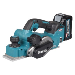 Ēvele ar akumulatoru Makita KP001GM202; 40 V; 2x4,0 Ah akum.