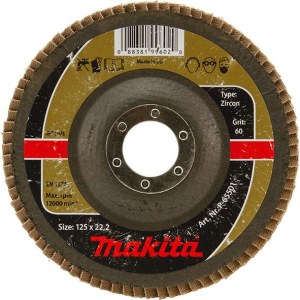 Лепестковый шлифовальный диск Makita P-65501; 125x22,23 mm; K60