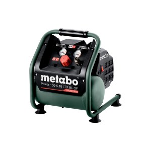 Akumulatora gaisa kompresors Metabo 160-5 18 LTX BL OF; 18 V (bez akumulatora un lādētāja)