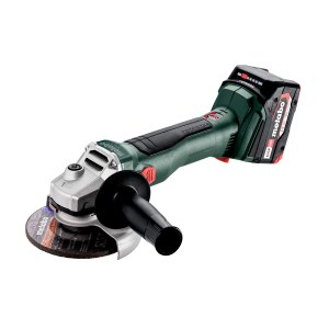 Leņķa slīpmašīna Metabo W 18 L BL 9-125; 18 V; 2x4,0 Ah akum.
