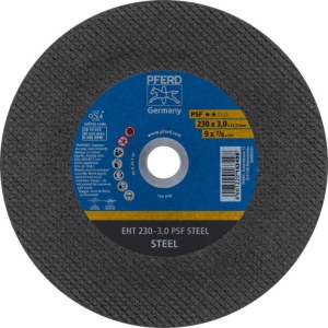 Абразивный режущий диск Pferd PSF Steel; 230x3x22,23 mm