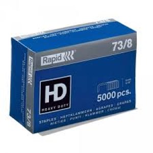 Скобы Rapid, 11,2x8 mm; 5000 шт.; тип 73; гальванизированные