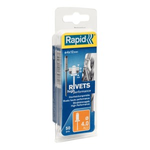 Заклепки Rapid; 4 mm; 12 mm; 50 шт.