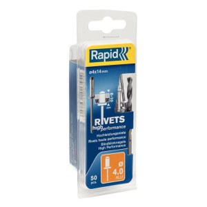 Заклепки Rapid; 4 mm; 14 mm; 50 шт.