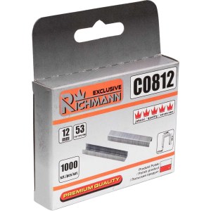 Скобы Richmann C0812; 11,4x12 mm; 1000 шт.; тип 53