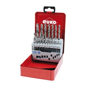 Набор сверл по металлу RUKO 214214; 1-10 mm; 19 шт.
