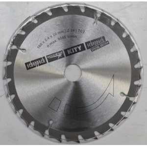Griešanas disks kokam Scheppach; 160x20,0 mm; Z24