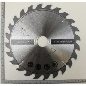 Griešanas disks Scheppach 7901101602; 216x2,8x30 mm; Z24