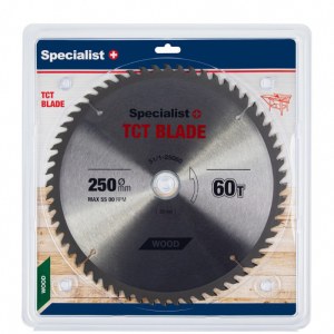 Пильный диск по дереву Specialist Wood; 250x1,8x30/20 mm; Z60