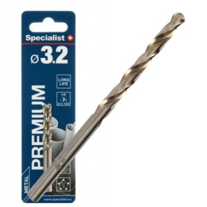 Сверло по металлу Specialist Premium; 3,2x65 mm; 2 шт.