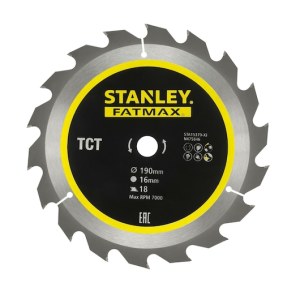 Отрезной диск Stanley STA15370-XJ; 190x16 mm; Z18